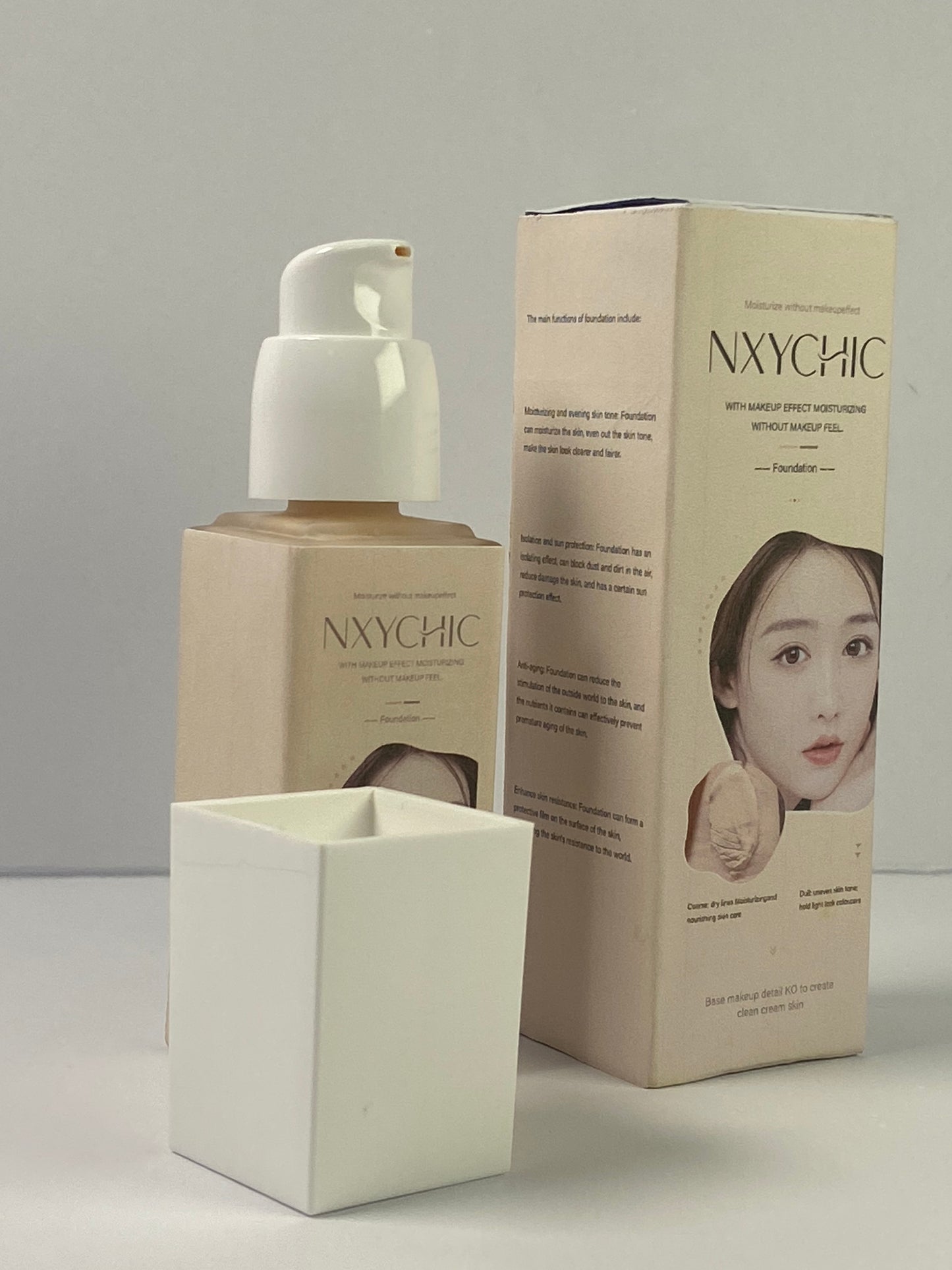 NXYCHIC Liquid foundation Biology 4-in-1 Foundation Hydrating Medium Spectrum Full Coverage Lotion Foundation