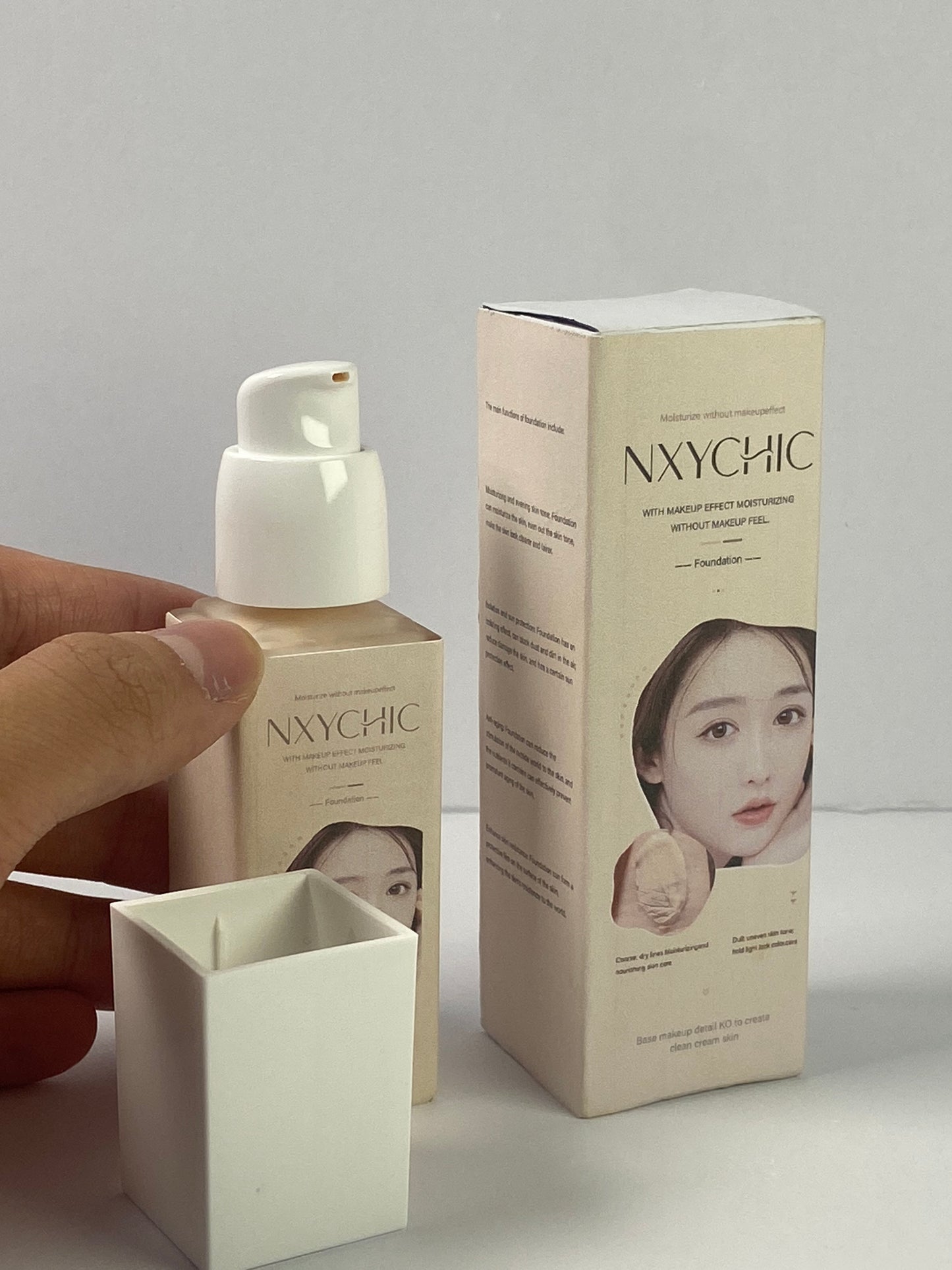 NXYCHIC Liquid foundation Biology 4-in-1 Foundation Hydrating Medium Spectrum Full Coverage Lotion Foundation