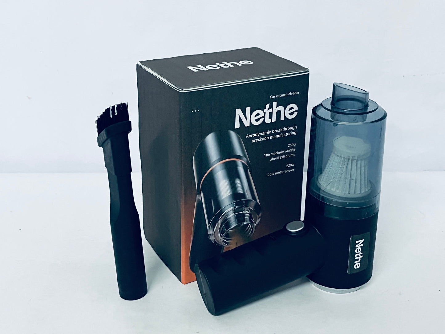 Nethe Car Vacuum Cleaner, Aerodynamic Design, Strong Suction Portable Handheld Mini Vacuum for Car Interior & Home Cleaning