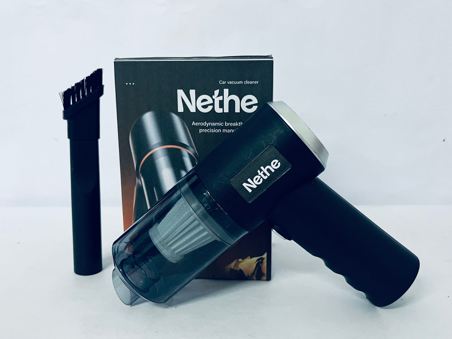 Nethe Car Vacuum Cleaner, Aerodynamic Design, Strong Suction Portable Handheld Mini Vacuum for Car Interior & Home Cleaning