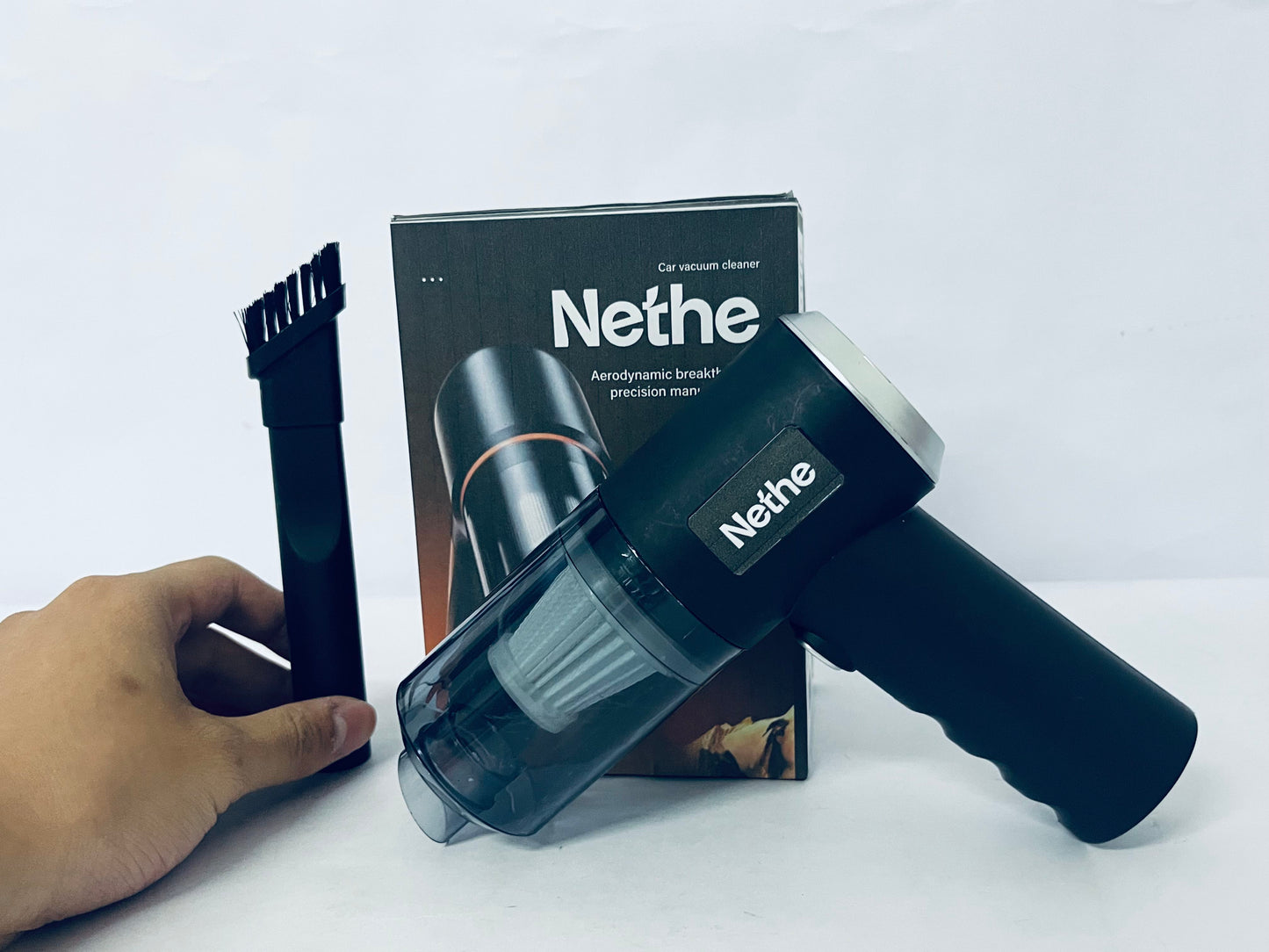 Nethe Car Vacuum Cleaner, Aerodynamic Design, Strong Suction Portable Handheld Mini Vacuum for Car Interior & Home Cleaning