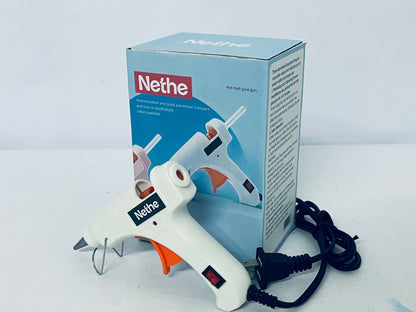 Nethe Hot Melt Glue Gun, Heat Insulation & Anti-Scald with On/Off Switch, Compact Ergonomic Grip, Multi-Color for DIY Crafts, Home Repair, Arts