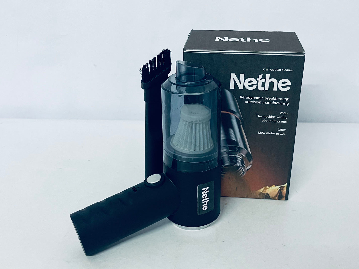 Nethe Car Vacuum Cleaner, Aerodynamic Design, Strong Suction Portable Handheld Mini Vacuum for Car Interior & Home Cleaning