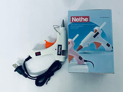 Nethe Hot Melt Glue Gun, Heat Insulation & Anti-Scald with On/Off Switch, Compact Ergonomic Grip, Multi-Color for DIY Crafts, Home Repair, Arts