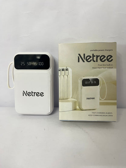 Netree Portable power chargers , 25000mAh 100W USB C Portable Charger, PD QC Fast Charging 3-Output Battery Pack