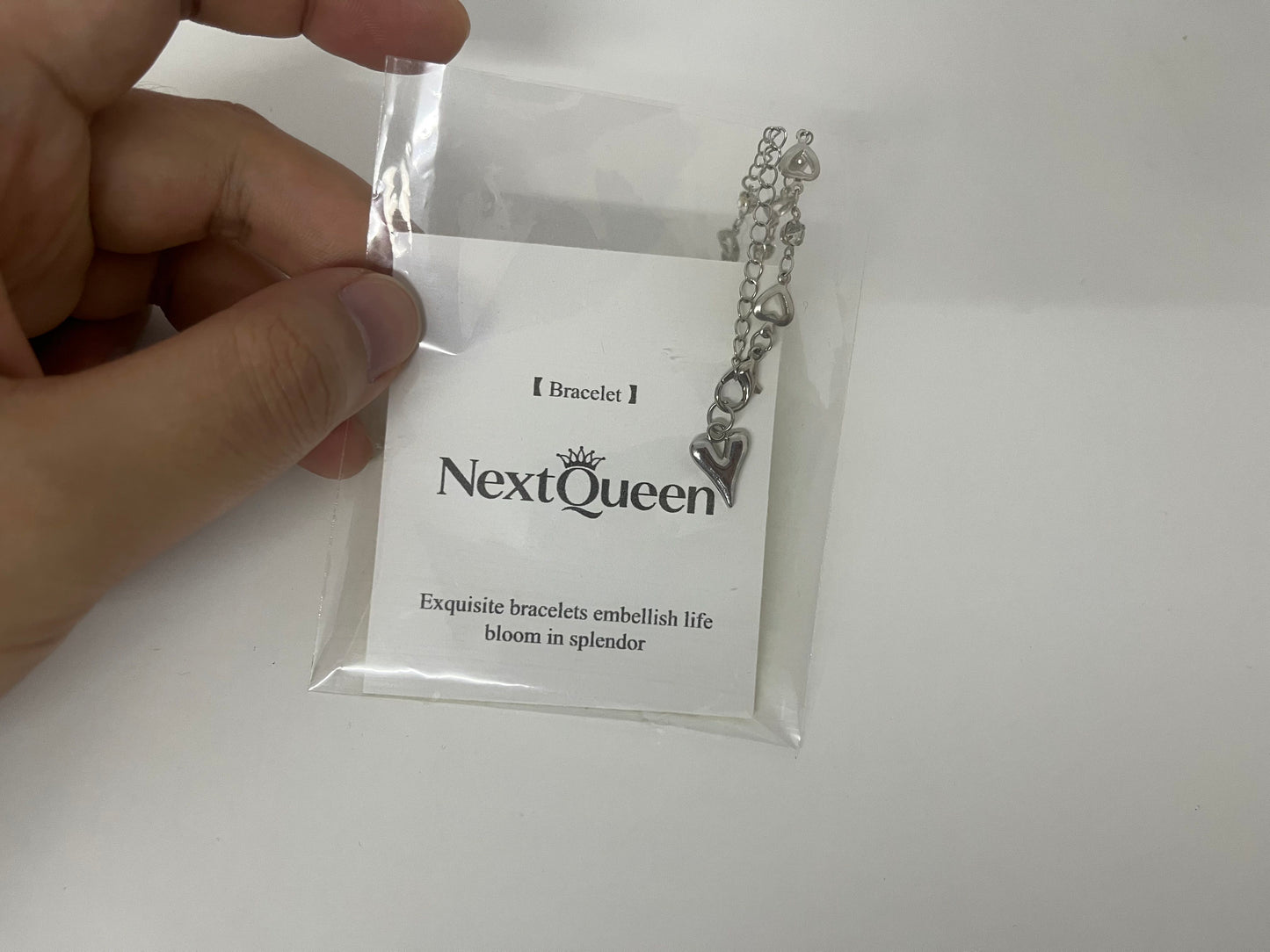 【NextQueen Heart-Chain Layered Bracelet】—— Delicate Elegance for Everyday Style