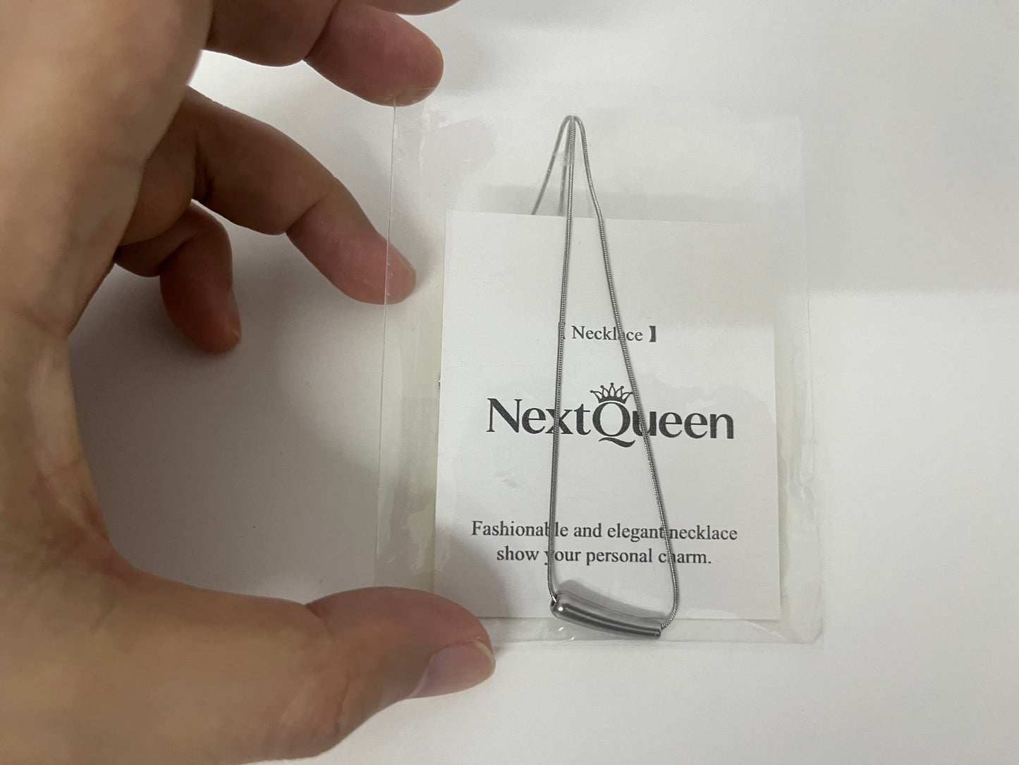 【NextQueen Slim Bar Pendant Necklace】—— Minimalist Elegance for Everyday Style