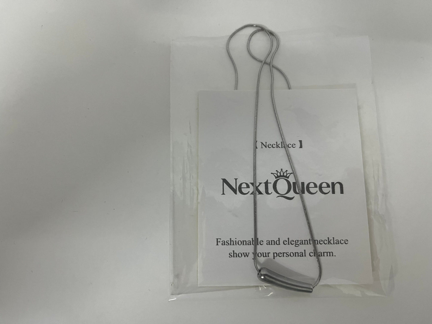 【NextQueen Slim Bar Pendant Necklace】—— Minimalist Elegance for Everyday Style