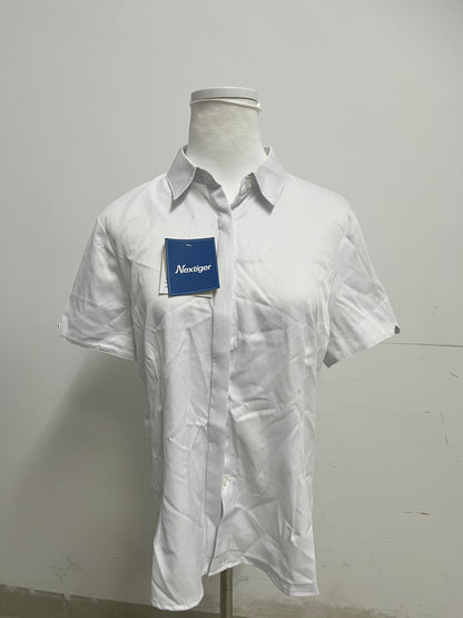 【Nextiger Short-Sleeve White Shirt】—— Versatile & Breathable Daily Essential