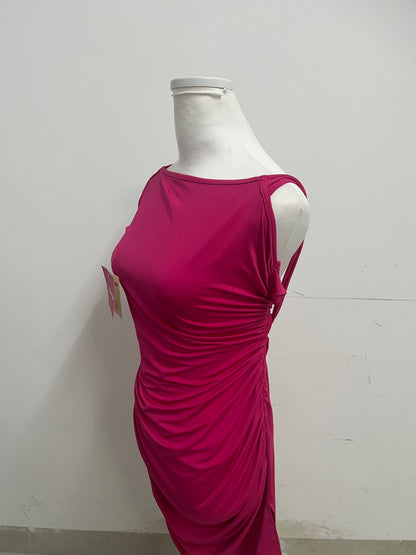【Nextiger Magenta One-Shoulder Dress】—— Stylish & Flattering Occasion Wear