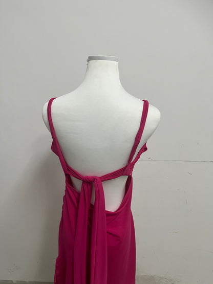 【Nextiger Magenta One-Shoulder Dress】—— Stylish & Flattering Occasion Wear