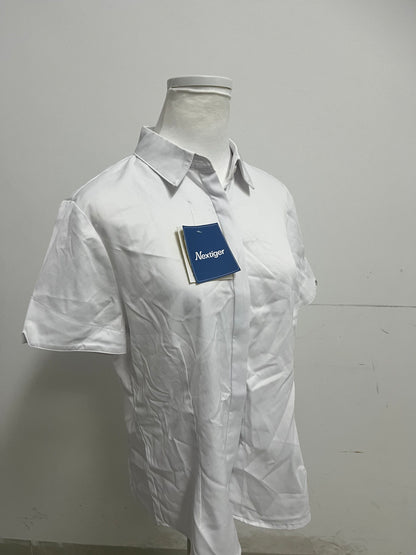 【Nextiger Short-Sleeve White Shirt】—— Versatile & Breathable Daily Essential