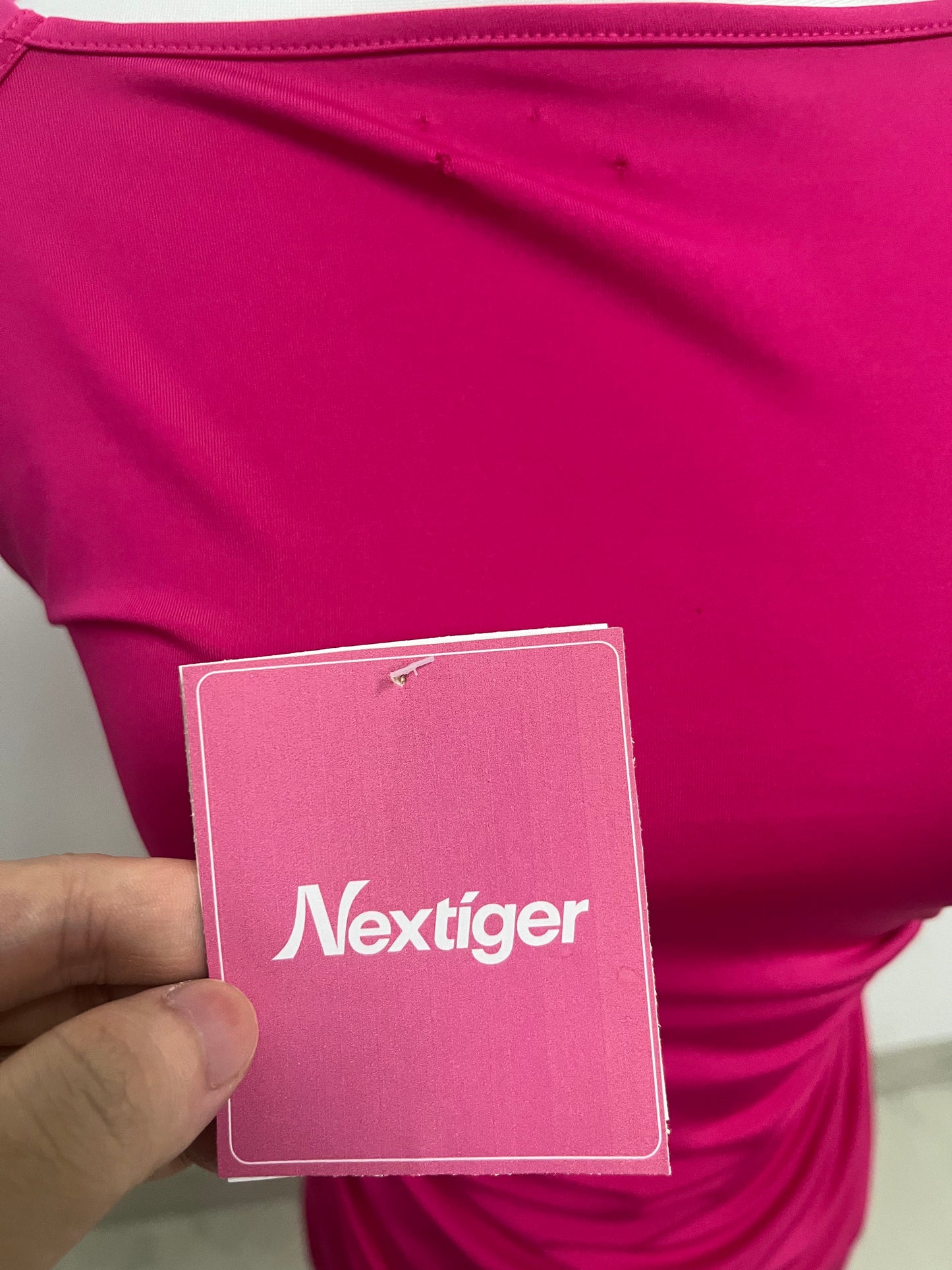 【Nextiger Magenta One-Shoulder Dress】—— Stylish & Flattering Occasion Wear