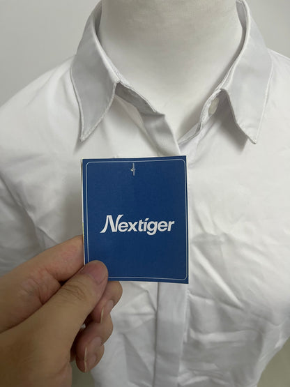 【Nextiger Short-Sleeve White Shirt】—— Versatile & Breathable Daily Essential