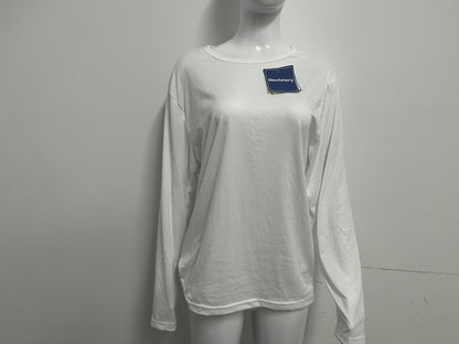 [Nextstory T-shirts]——Nextstory 100% Cotton Oversized Long-Sleeve T-Shirt - Versatile Basic Layering Top