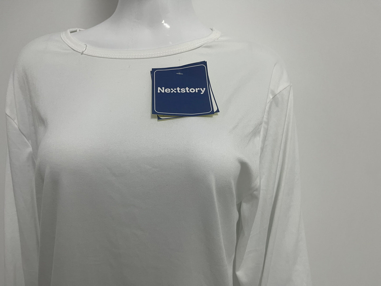 [Nextstory T-shirts]——Nextstory 100% Cotton Oversized Long-Sleeve T-Shirt - Versatile Basic Layering Top