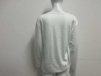[Nextstory T-shirts]——Nextstory 100% Cotton Oversized Long-Sleeve T-Shirt - Versatile Basic Layering Top