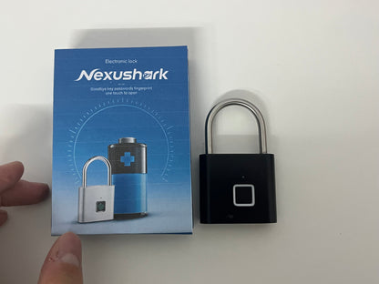 [Nexushark Electric locks]-Smart Fingerprint Padlock - Waterproof Anti-Theft Electronic Lock
