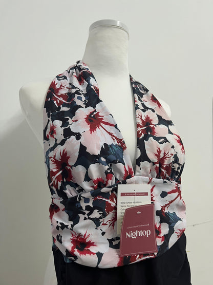 Nightop Women's Halter One-Piece Swimsuit - Romantic Floral Meets Elegance & Sexiness