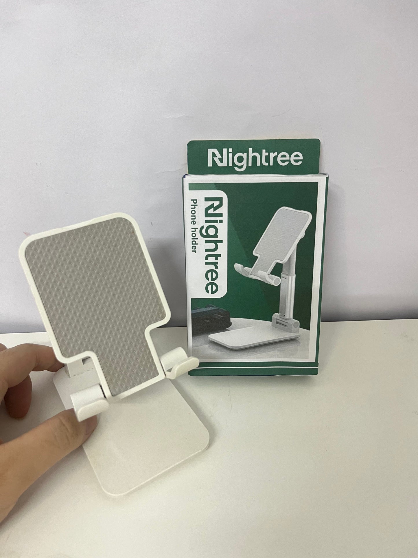 Nightree Foldable Adjustable Phone Holder - Multi-Angle Desktop Tablet Stand (Portable Anti-Slip)