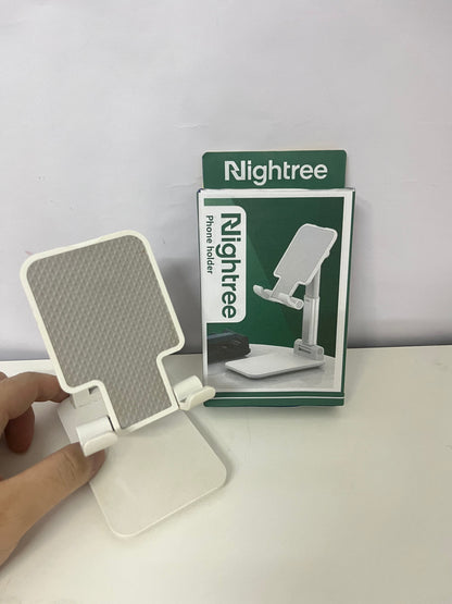 Nightree Foldable Adjustable Phone Holder - Multi-Angle Desktop Tablet Stand (Portable Anti-Slip)