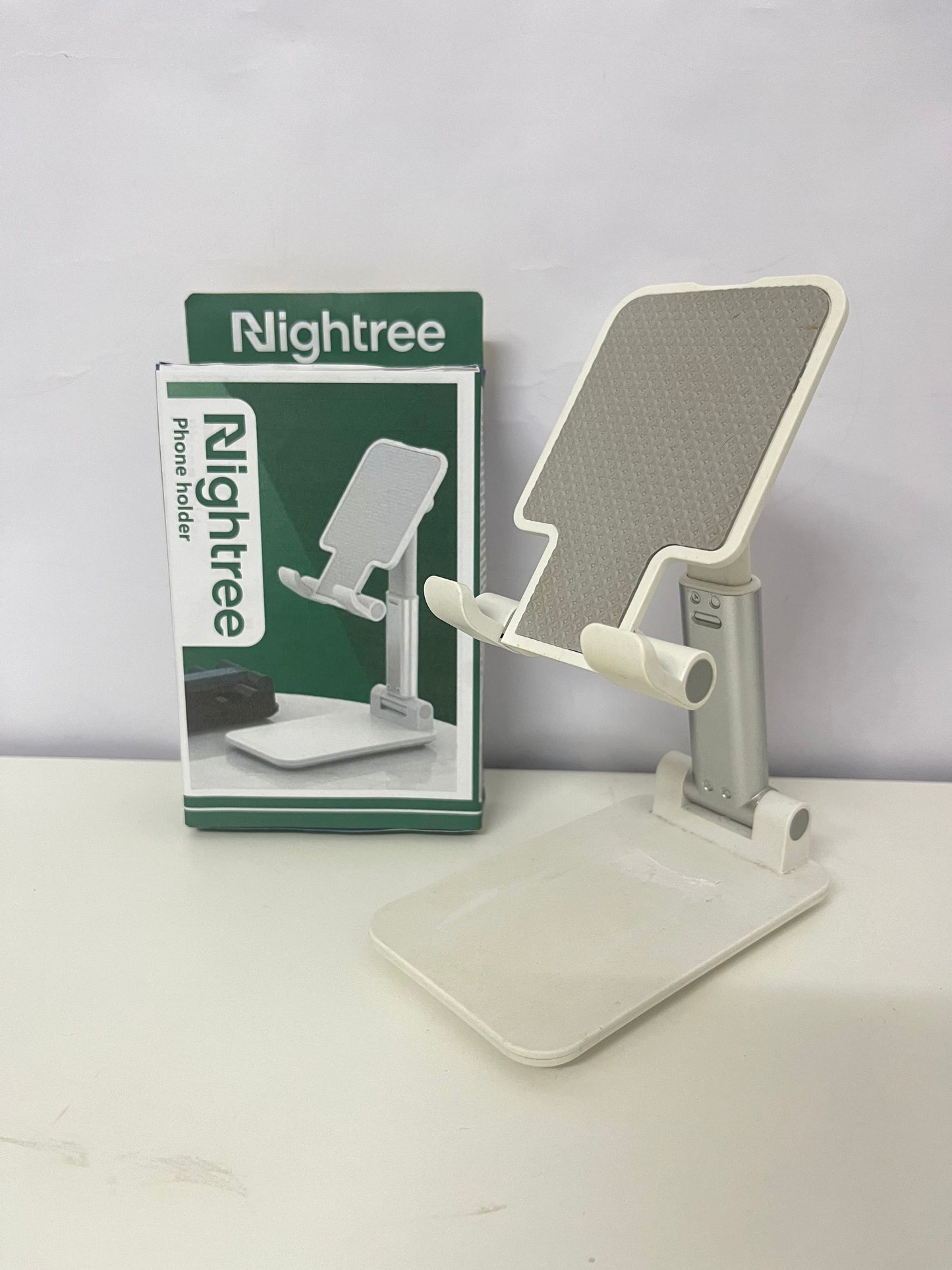 Nightree Foldable Adjustable Phone Holder - Multi-Angle Desktop Tablet Stand (Portable Anti-Slip)