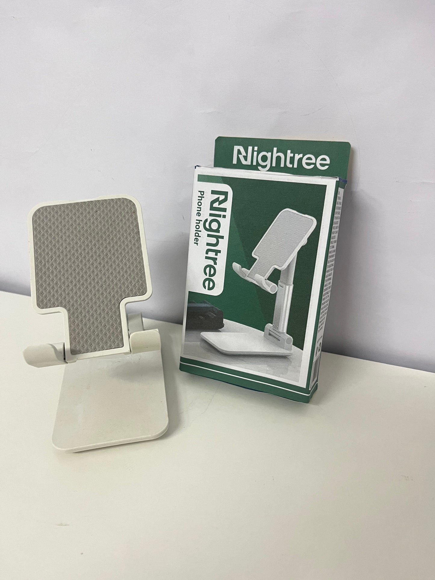 Nightree Foldable Adjustable Phone Holder - Multi-Angle Desktop Tablet Stand (Portable Anti-Slip)