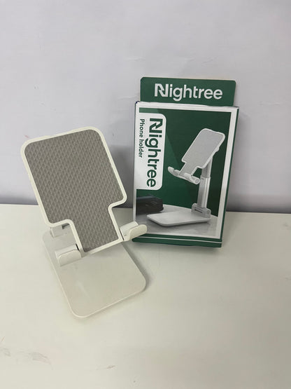 Nightree Foldable Adjustable Phone Holder - Multi-Angle Desktop Tablet Stand (Portable Anti-Slip)