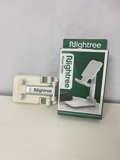 Nightree Foldable Adjustable Phone Holder - Multi-Angle Desktop Tablet Stand (Portable Anti-Slip)