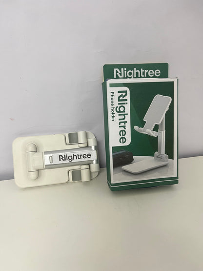 Nightree Foldable Adjustable Phone Holder - Multi-Angle Desktop Tablet Stand (Portable Anti-Slip)