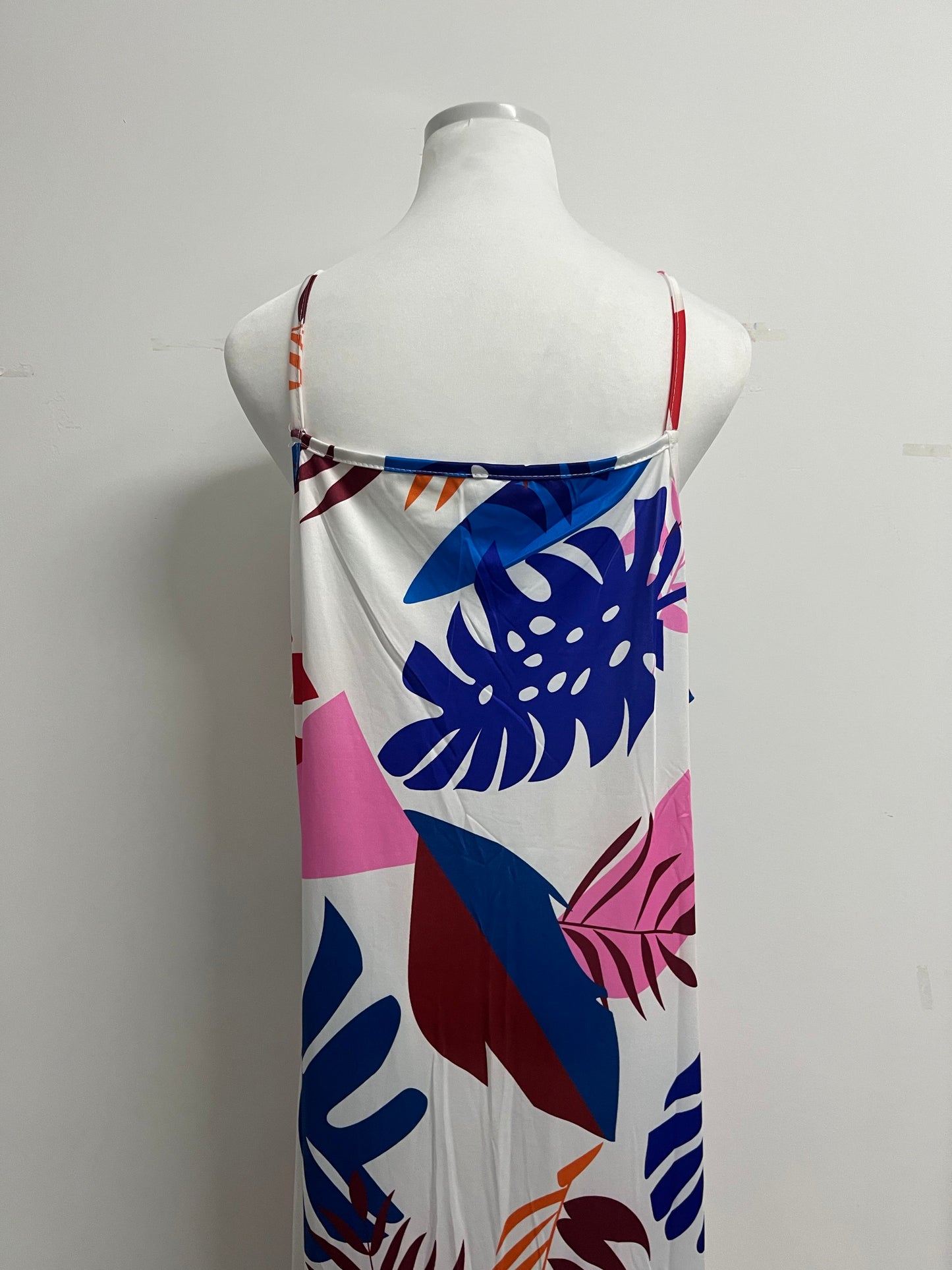 NkFOLK Womens Summer Boho Floral Printed Spaghetti Strap Maxi Dresses Casual V-Neck Sleeveless Beach Sundress