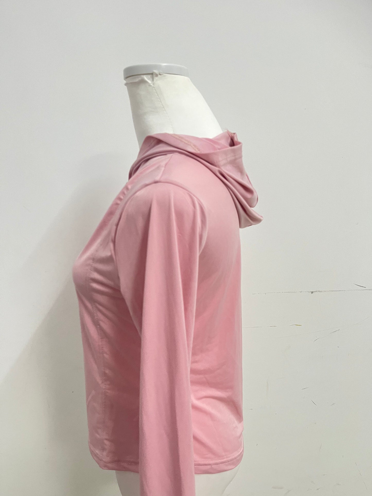 【Noassume Soft Pink Hooded Athletic Jacket】—— Comfortable & Stylish Activewear Top