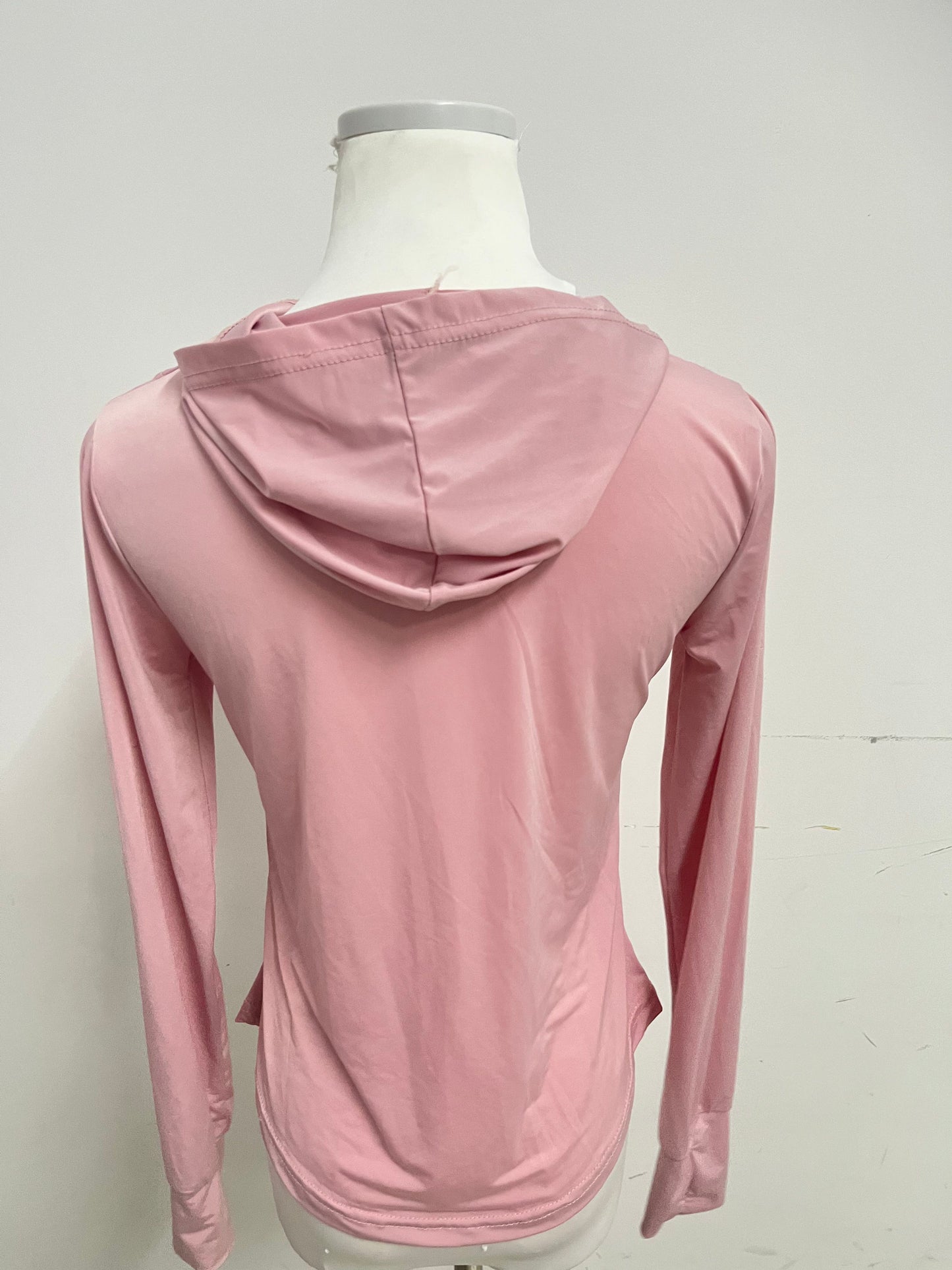 【Noassume Soft Pink Hooded Athletic Jacket】—— Comfortable & Stylish Activewear Top
