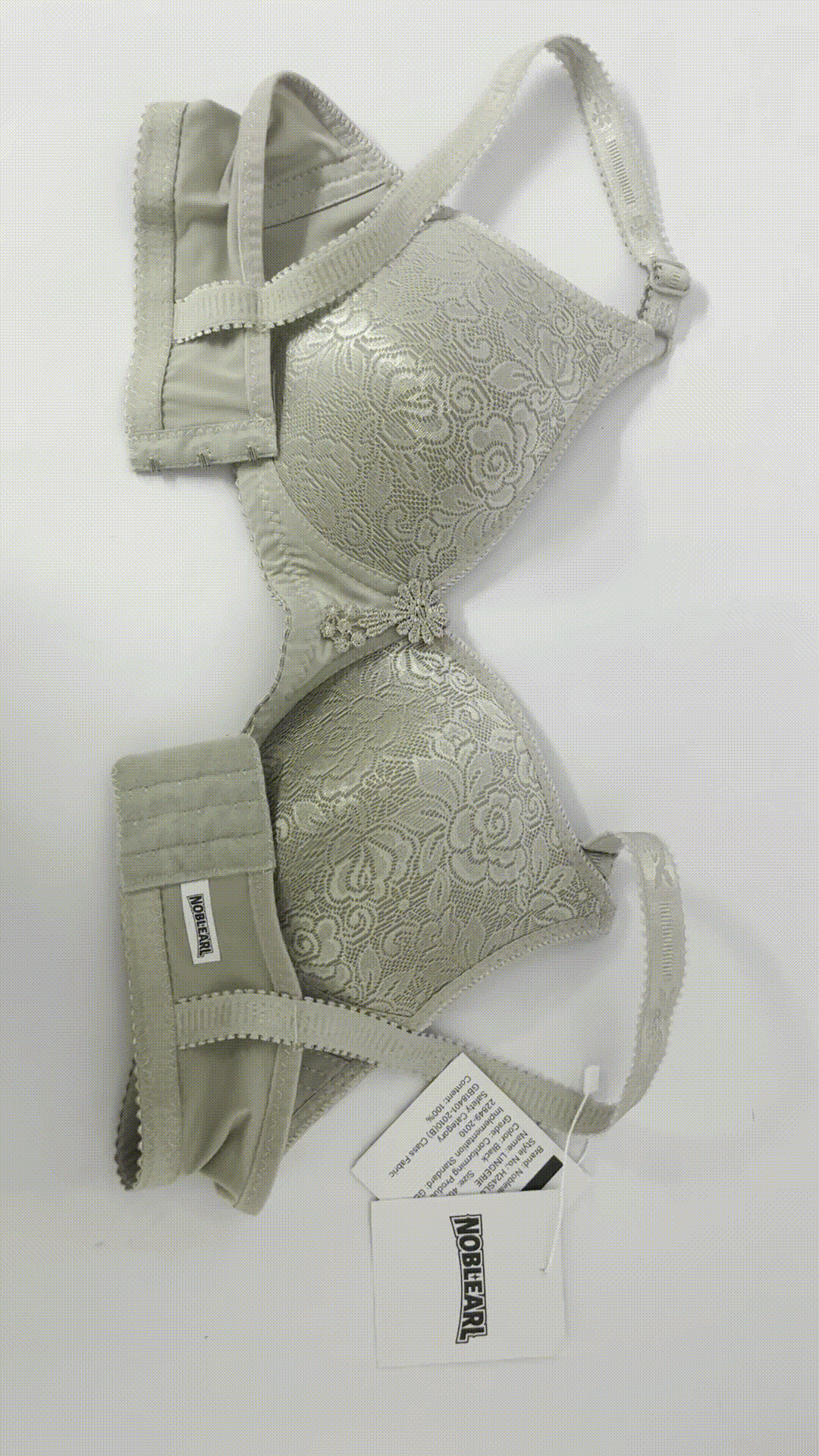 NOBLEARL Women Minimizer Underwire Lace Trim, Microfiber Full Coverage Bra