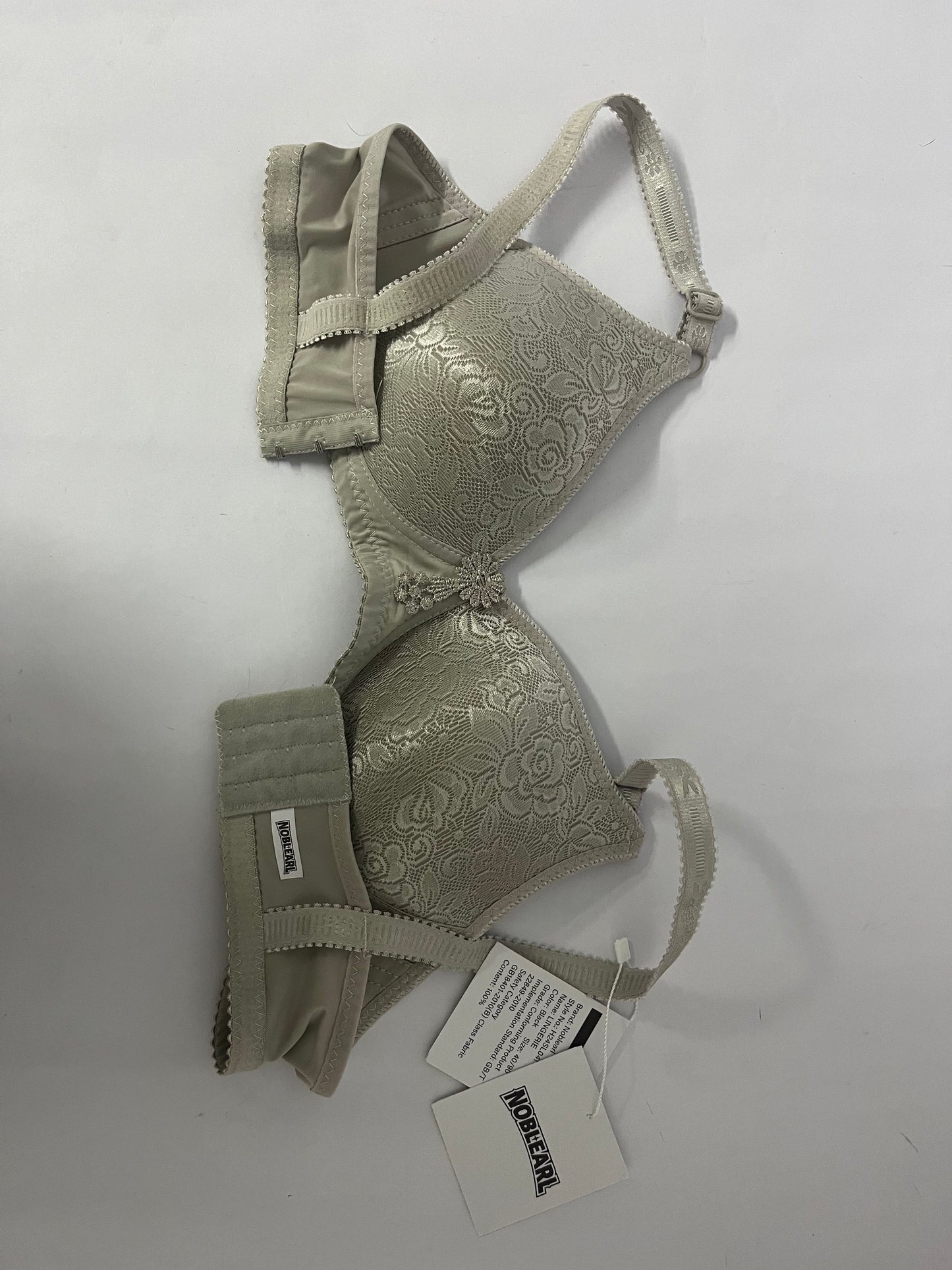 NOBLEARL Women Minimizer Underwire Lace Trim, Microfiber Full Coverage Bra