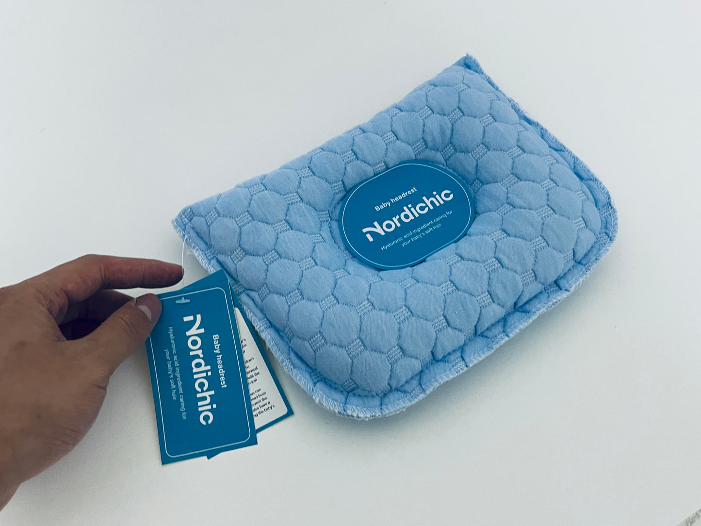 Nordichic Pillow - Breathable Newborn Head-Shaping Support (Stroller/Car Seat)