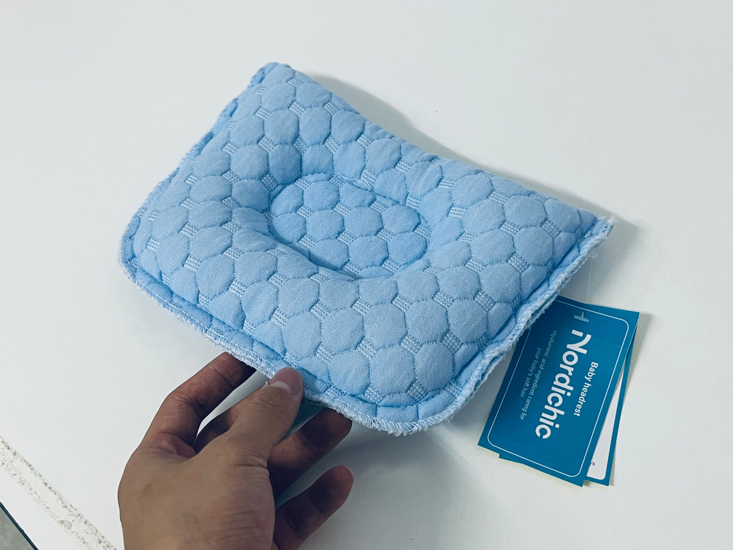 Nordichic Pillow - Breathable Newborn Head-Shaping Support (Stroller/Car Seat)
