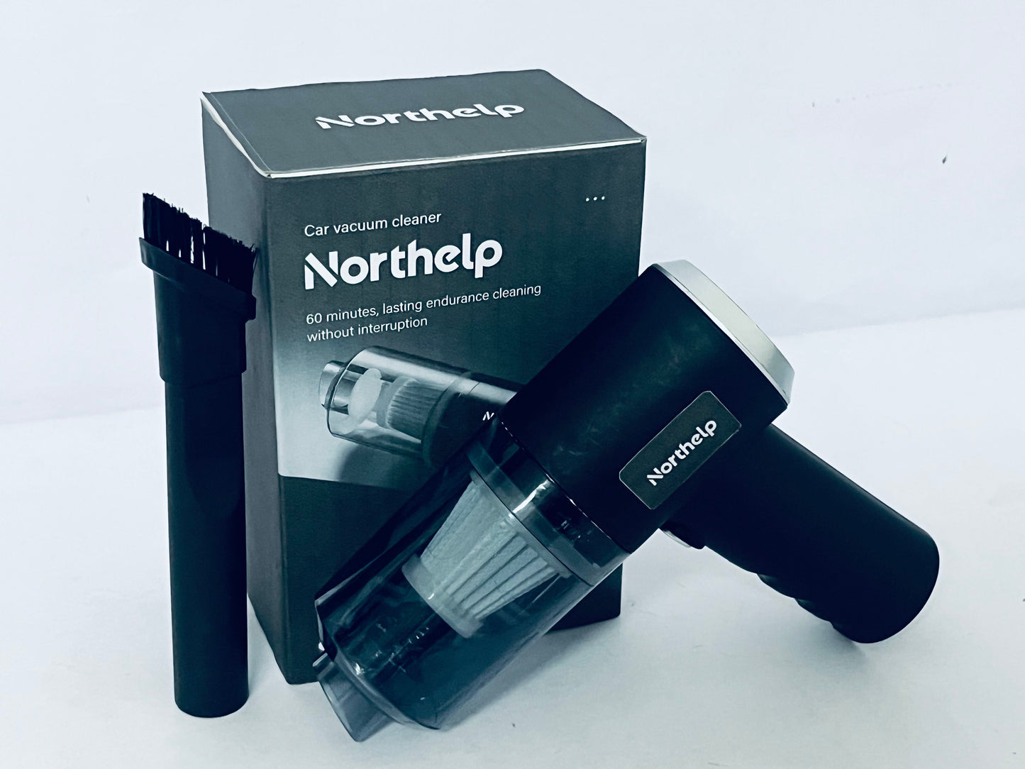Northelp Car Vacuum Cleaner - Wireless Handheld, 60 Mins Long Runtime, Powerful Suction for Car Interior Deep Cleaning