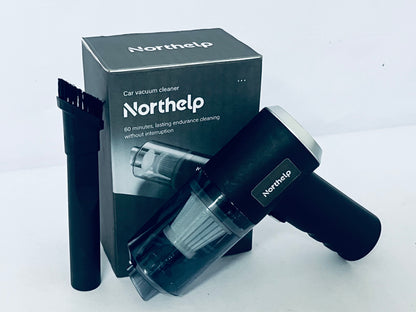 Northelp Car Vacuum Cleaner - Wireless Handheld, 60 Mins Long Runtime, Powerful Suction for Car Interior Deep Cleaning