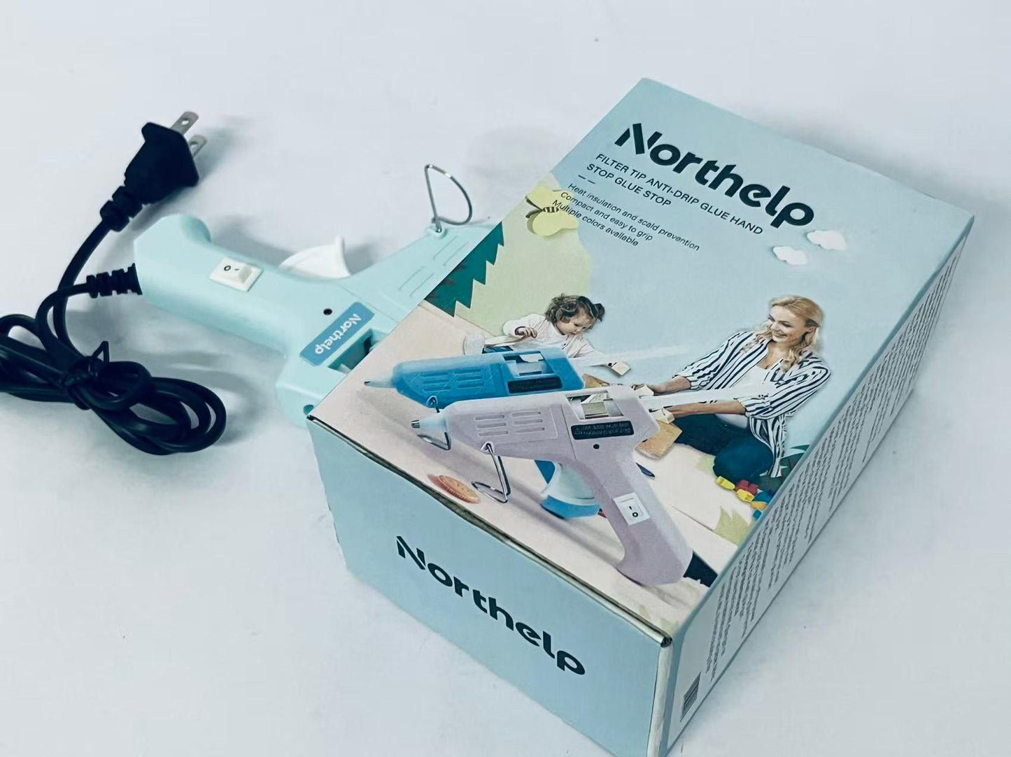 Northelp Anti-Drip Hot Glue Gun - Make Craft & Repair Efficient & Tidy