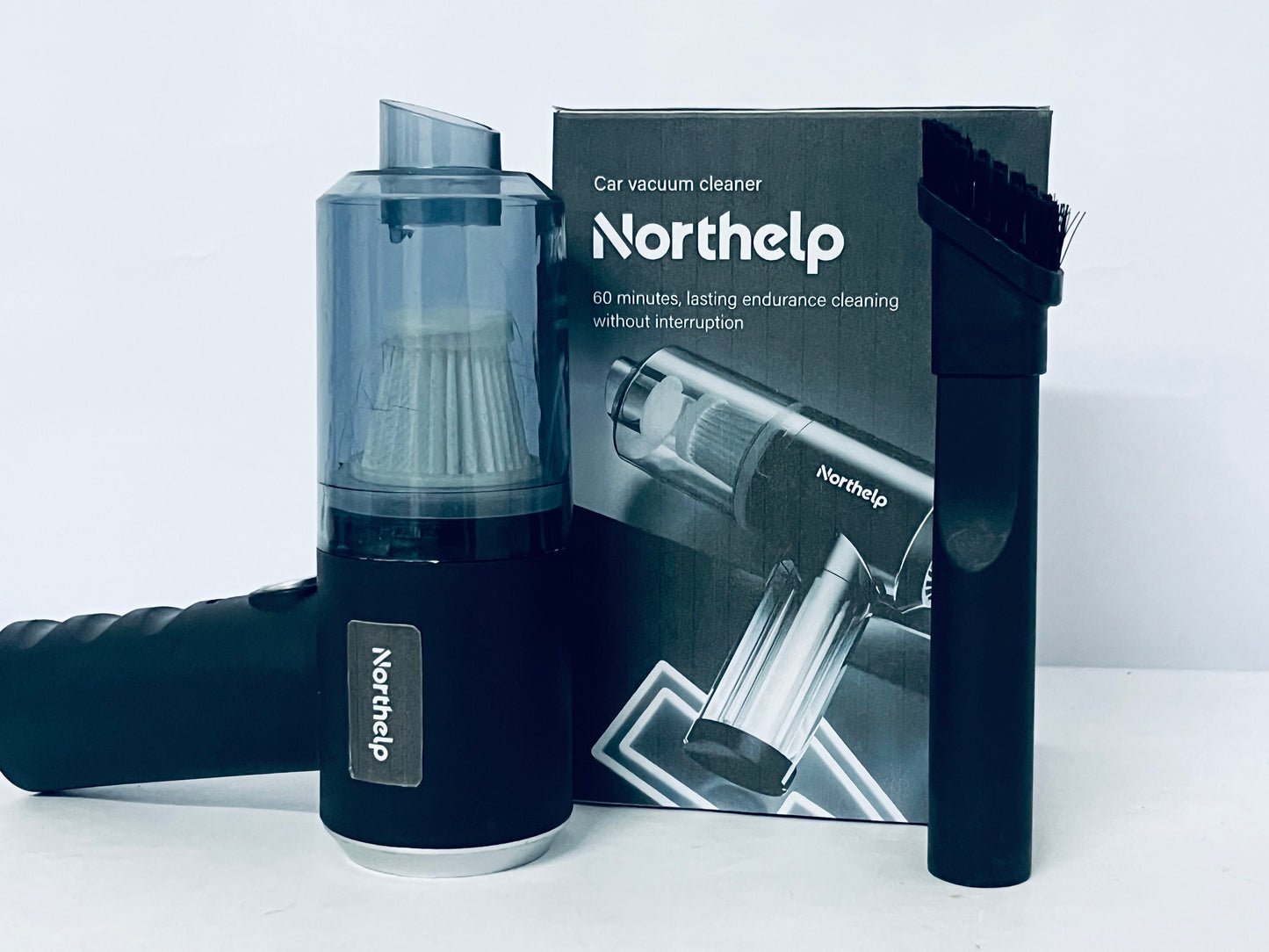 Northelp Car Vacuum Cleaner - Wireless Handheld, 60 Mins Long Runtime, Powerful Suction for Car Interior Deep Cleaning