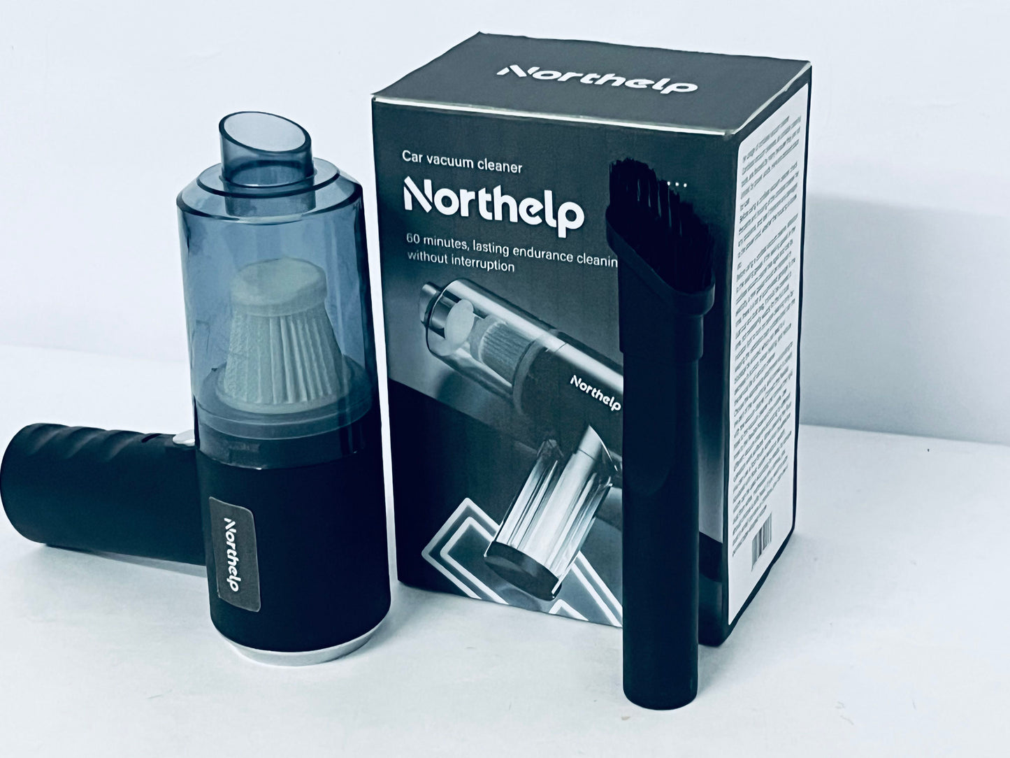 Northelp Car Vacuum Cleaner - Wireless Handheld, 60 Mins Long Runtime, Powerful Suction for Car Interior Deep Cleaning