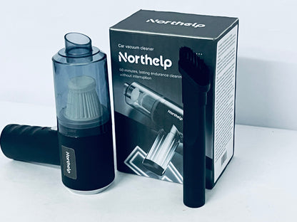 Northelp Car Vacuum Cleaner - Wireless Handheld, 60 Mins Long Runtime, Powerful Suction for Car Interior Deep Cleaning