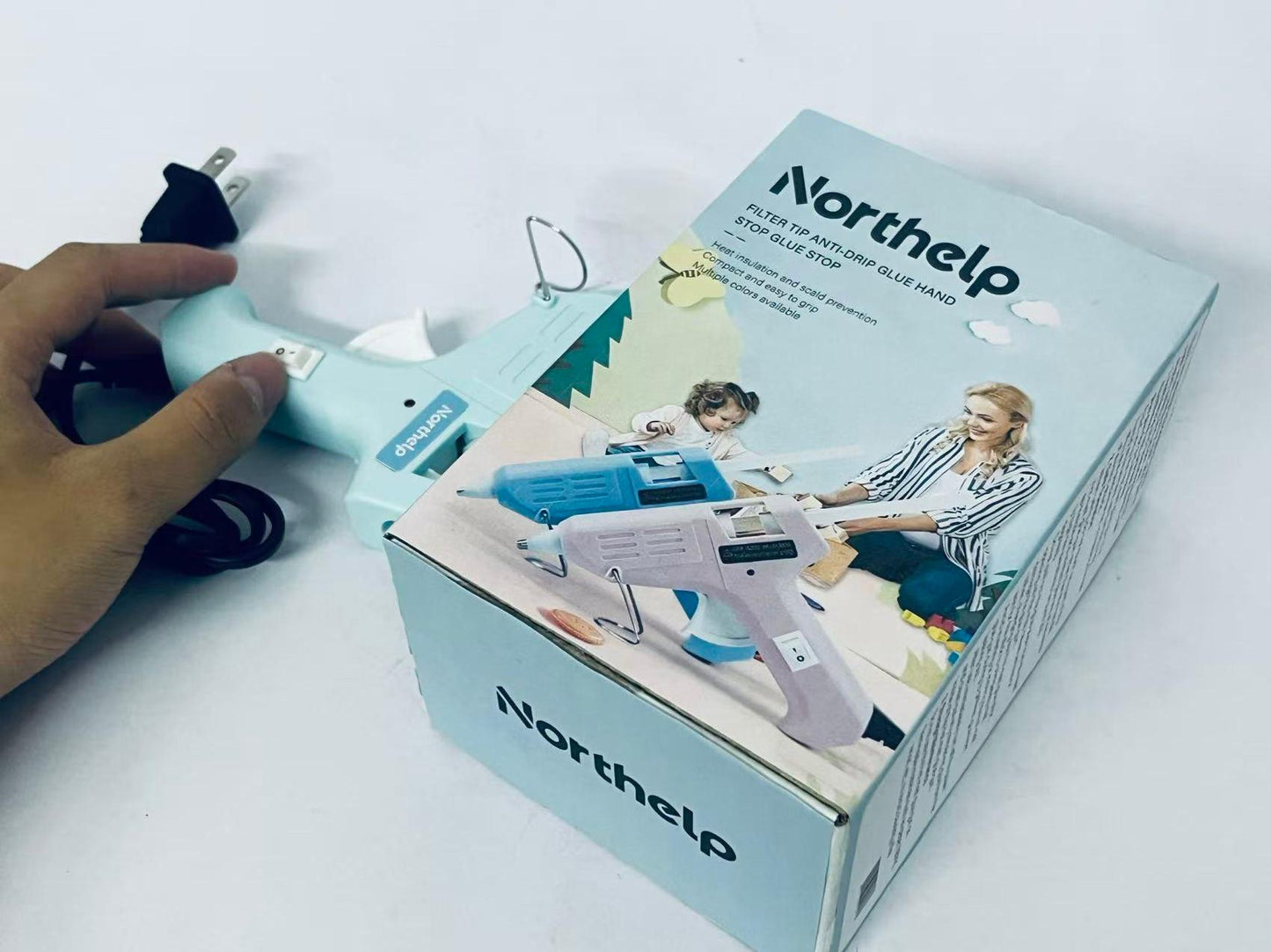 Northelp Anti-Drip Hot Glue Gun - Make Craft & Repair Efficient & Tidy