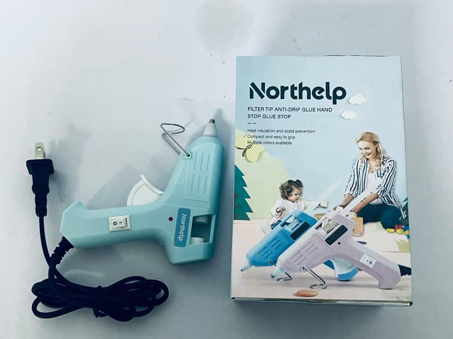 Northelp Anti-Drip Hot Glue Gun - Make Craft & Repair Efficient & Tidy