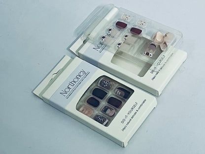 Northoney Press On Nails Reusable Stick On Fake Nails with Glue | Salon Quality