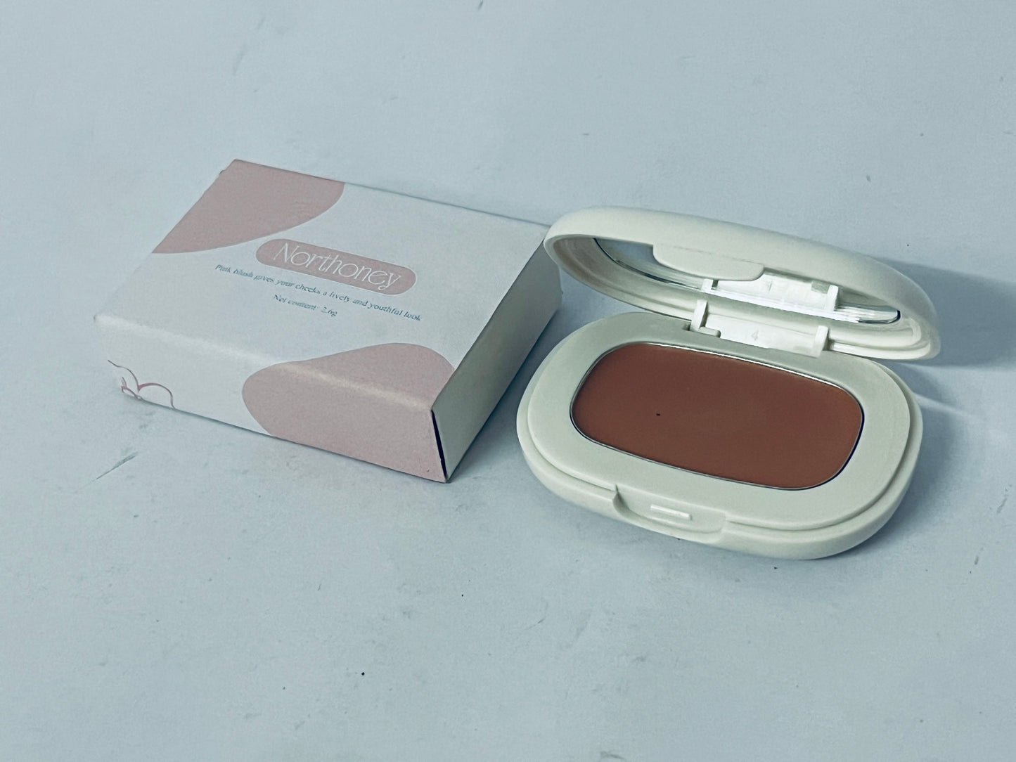 Northoney Rose Pink Blusher Single,Matte Ultra Fine Lightweight Powder Multiuse Blendable Makeup Blusher for Women Girls