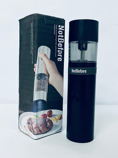 NotBefore Electric Coffee Grinder, Spice Grinder, One Touch Coffee Mill for Beans, Spices and More, with Clean Brush Black