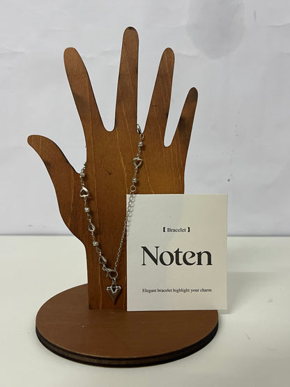 [Noten Bracelets]-Silver Bracelet - Dainty Layered Minimalist Hand Jewelry