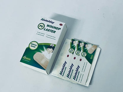 Notolday Adhesive Bandages, 6 Count Box, PE Waterproof, Breathable